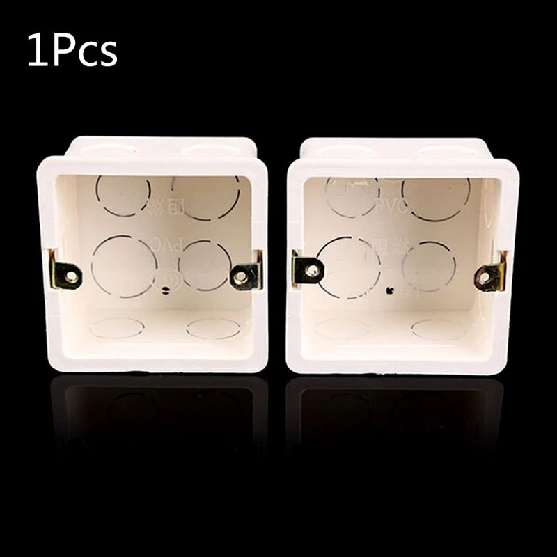 

80x80 PVC Junction Box Wall Mount Cassette For Switch Socket Base Switch Bottom Box Electrical Box Accessories