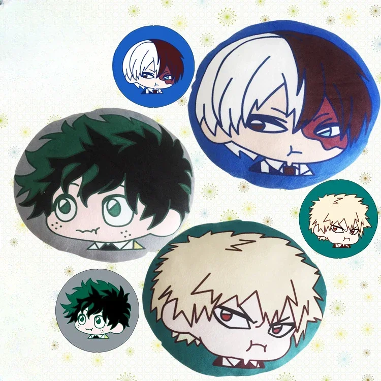Анимационные производные круглые большие подушки на голову Bakugou Katsuki Todoroki Shoto