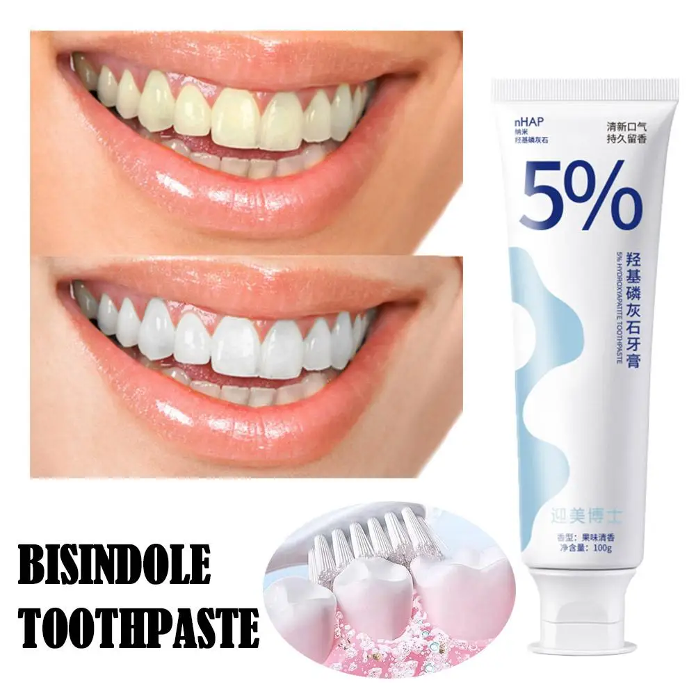 

Whitening Fresh Breath Brightening Bisindole Toothpaste Remove Stain Reduce Yellowing Care For Teeth Gums Oral I8Q2