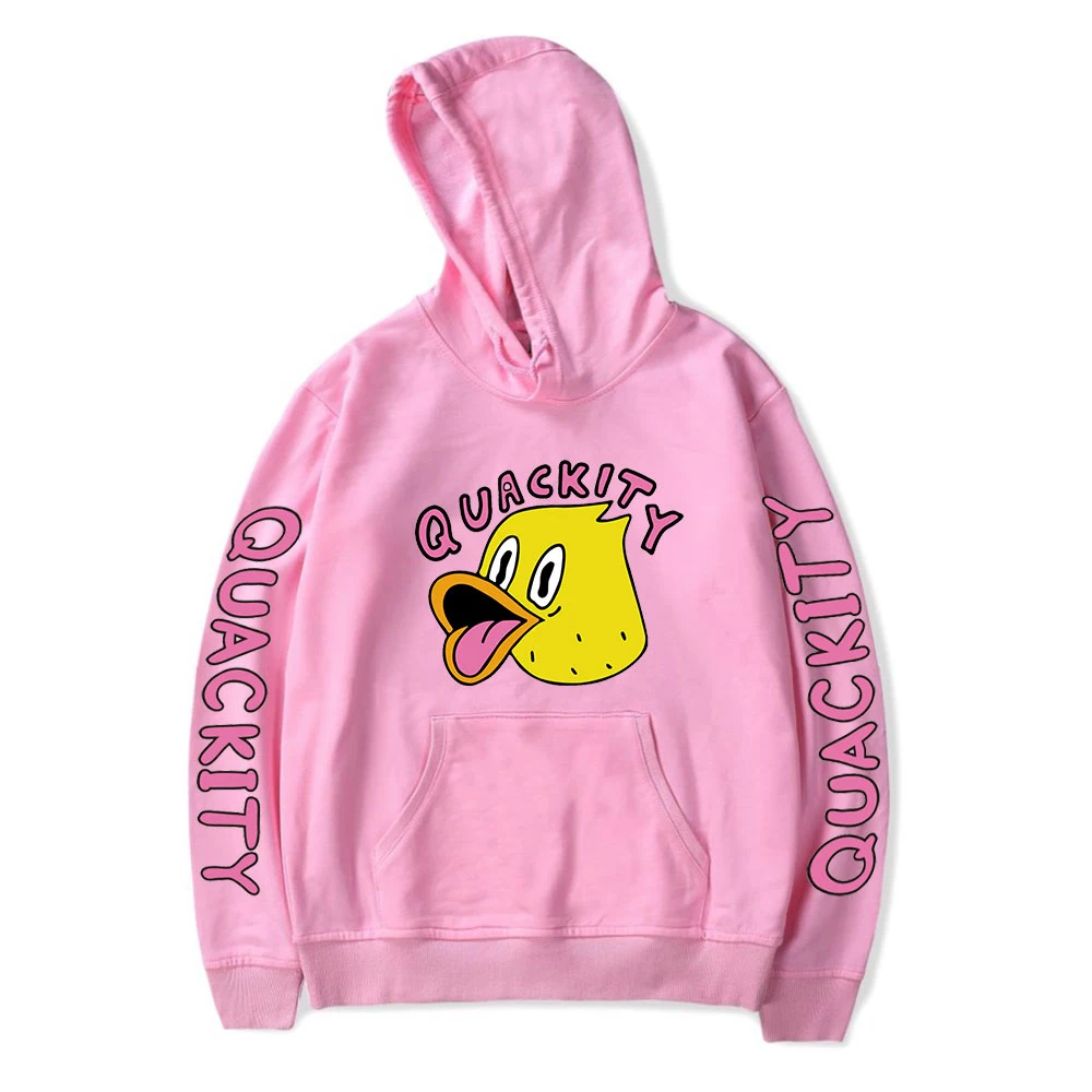 Quackity Merch Мужская/Женская толстовка с капюшоном для фанатов Harajuku Одежда в стиле