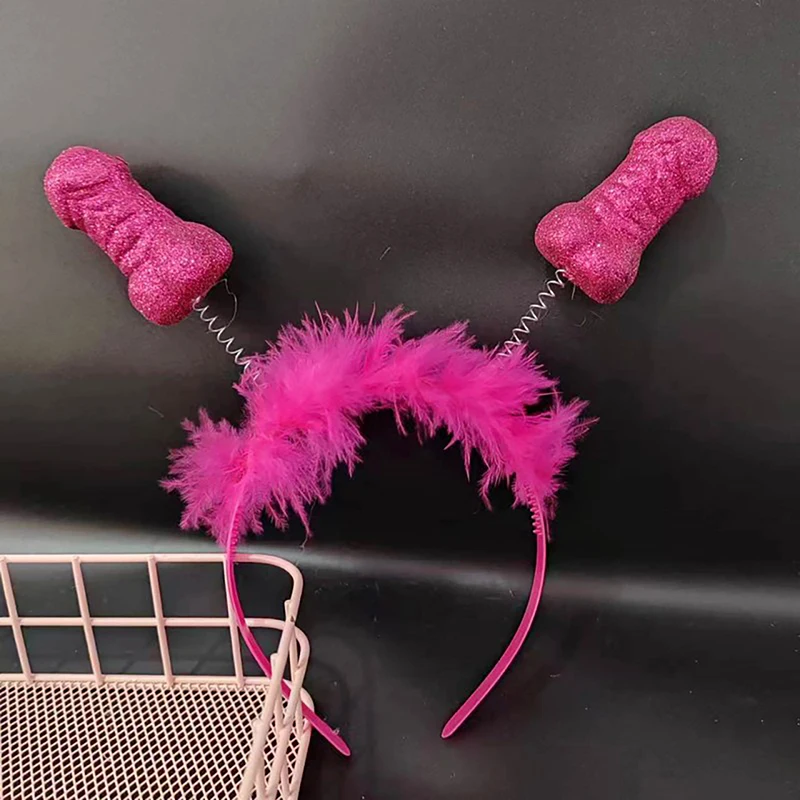 Искусственная Повязка На Голову С Красными И Розовыми Перьями Для Вечеринки