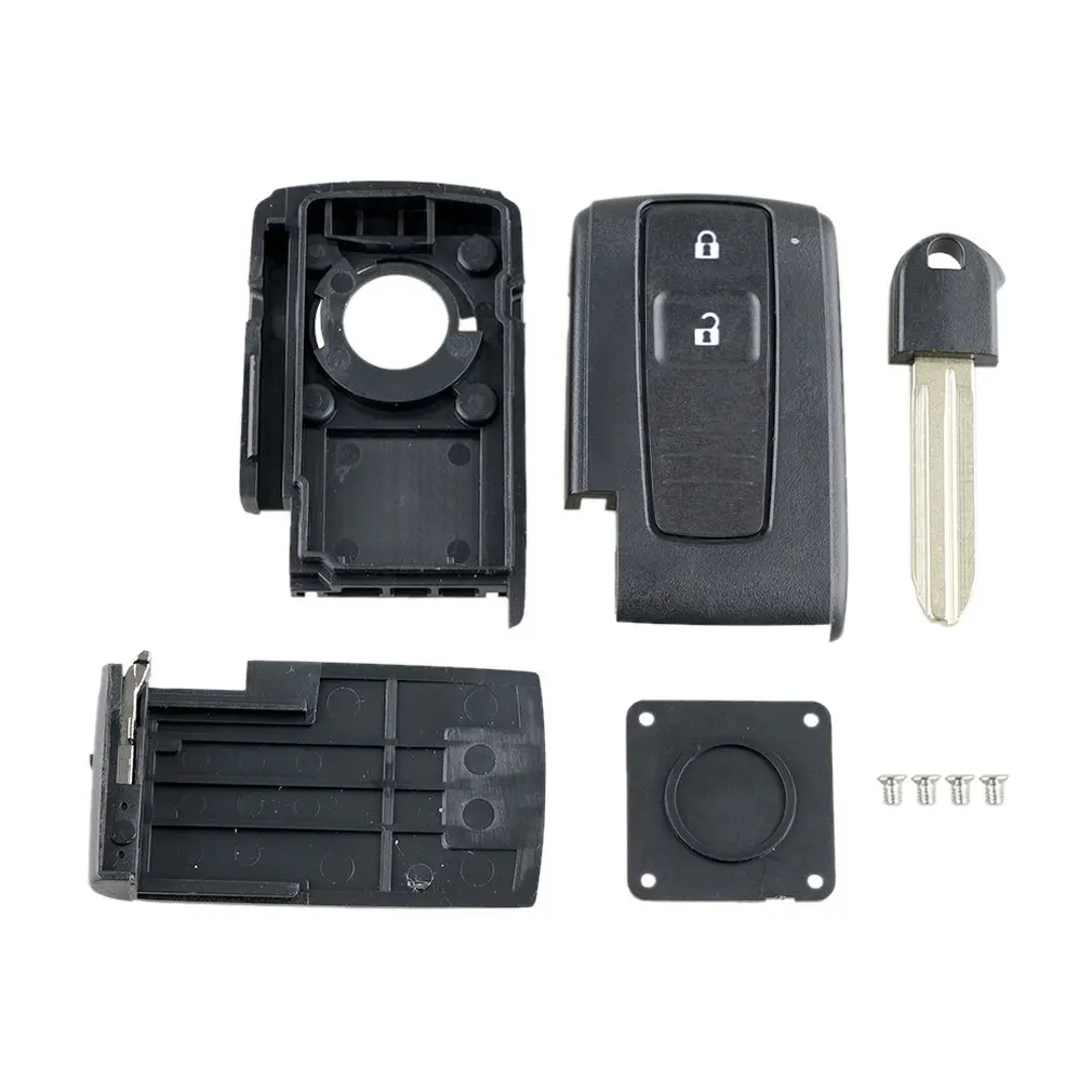 

Чехол для автомобиля, оболочка для ключа с двумя кнопками, чехол для ключа с дистанционным управлением для Toyota Prius Corolla Verso Toy43 Blade