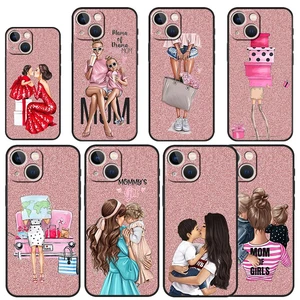 Phone Case For iPhone 13 12 11 14 Pro Max for iPhone XS Max XR X SE(2022) 7 8 6 6S Plus 13 12 Mini Coque Super mom Princess Girl