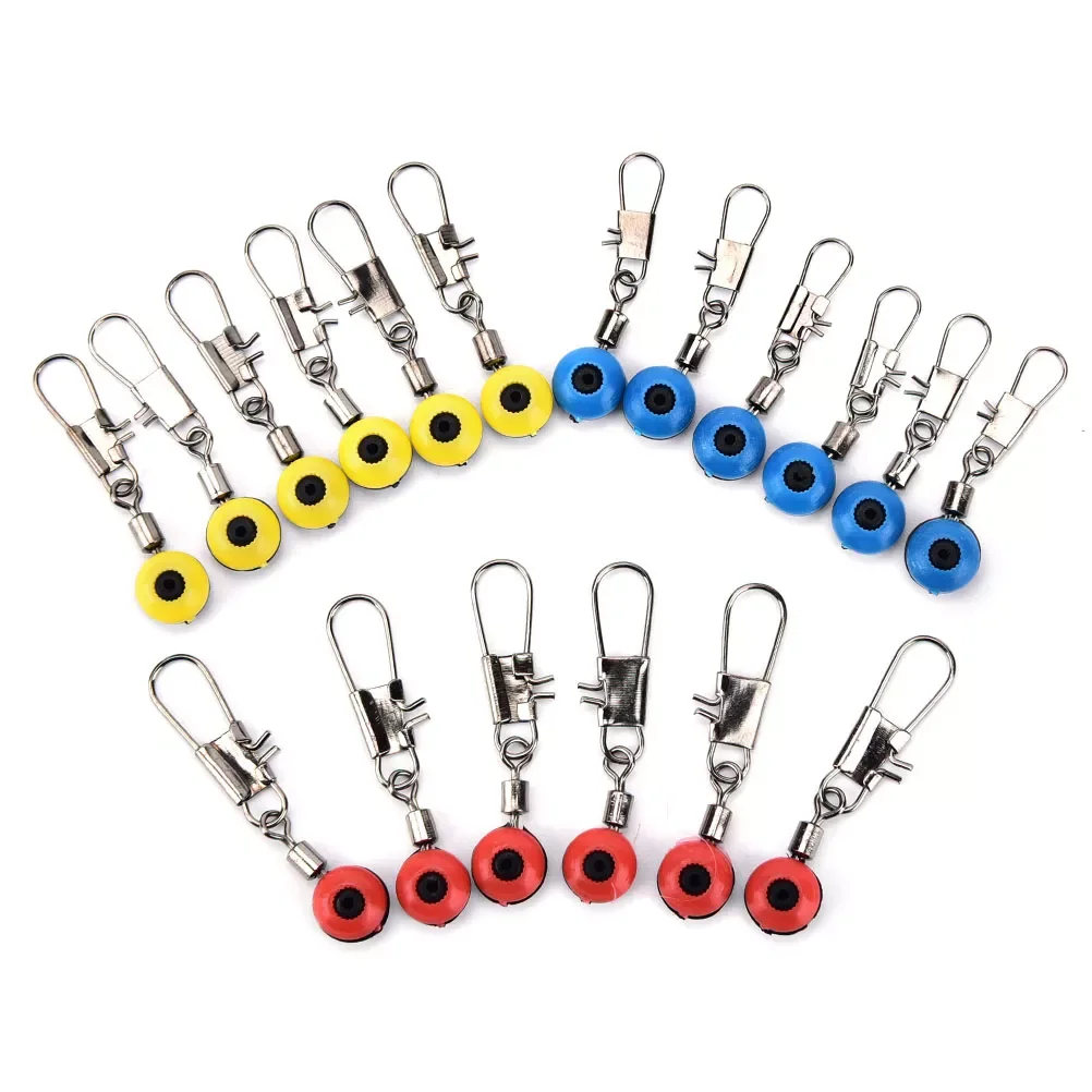 

20Pcs/lot Space Beans Fishing Connector Float Connector Rolling Swivel Fishing accessories Fishing Tackle Tool