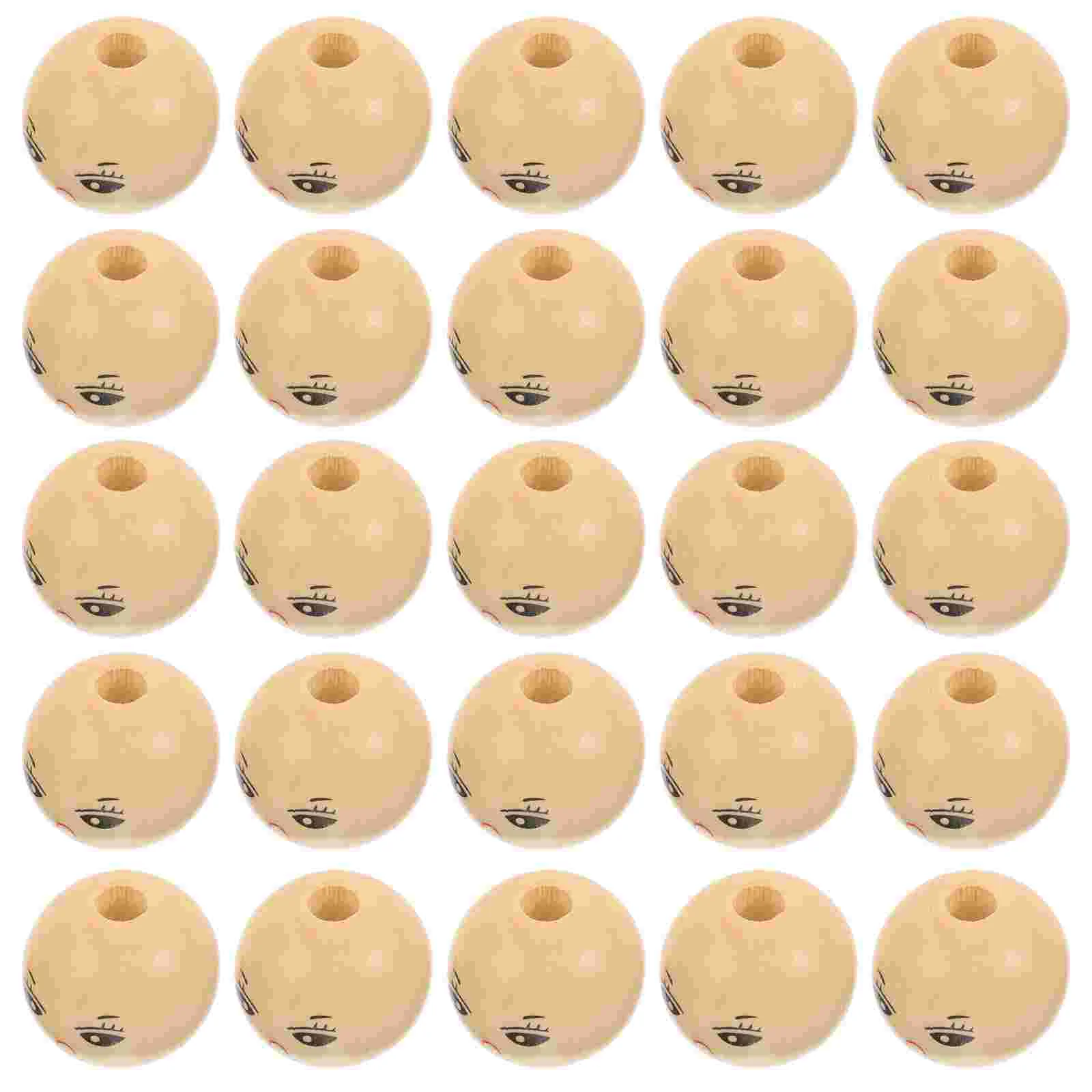 50 шт. деревянные бусины с предварительно просверленными отверстиями круглые для