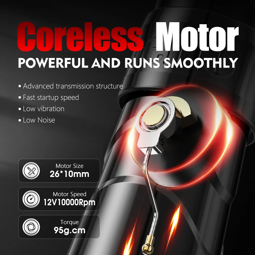 XNET Profession Беспроводная тату-машинка Комплект ручек Бессердечный двигатель