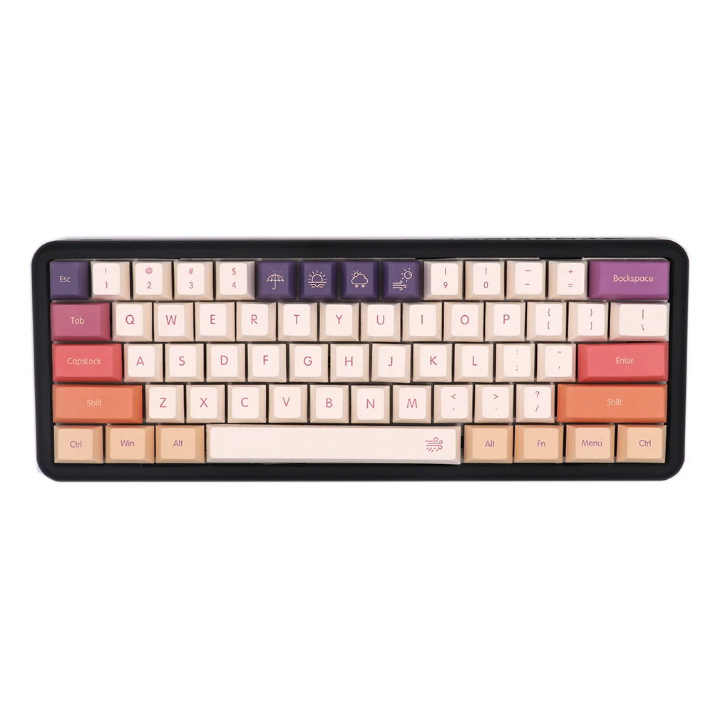 

Rouge Cloud Keycaps Cherry Profile Ethermal Dye Sublimation Fonts PBT Keycap 143Keys For Mechanical MX Switch keyboard