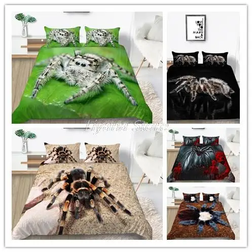 

Bedding Cover Suit Cool 3D Spider Printing Bedding Set Duvet Covers Comforter Bedding Sets Bedclothes (No Bed Sheet)