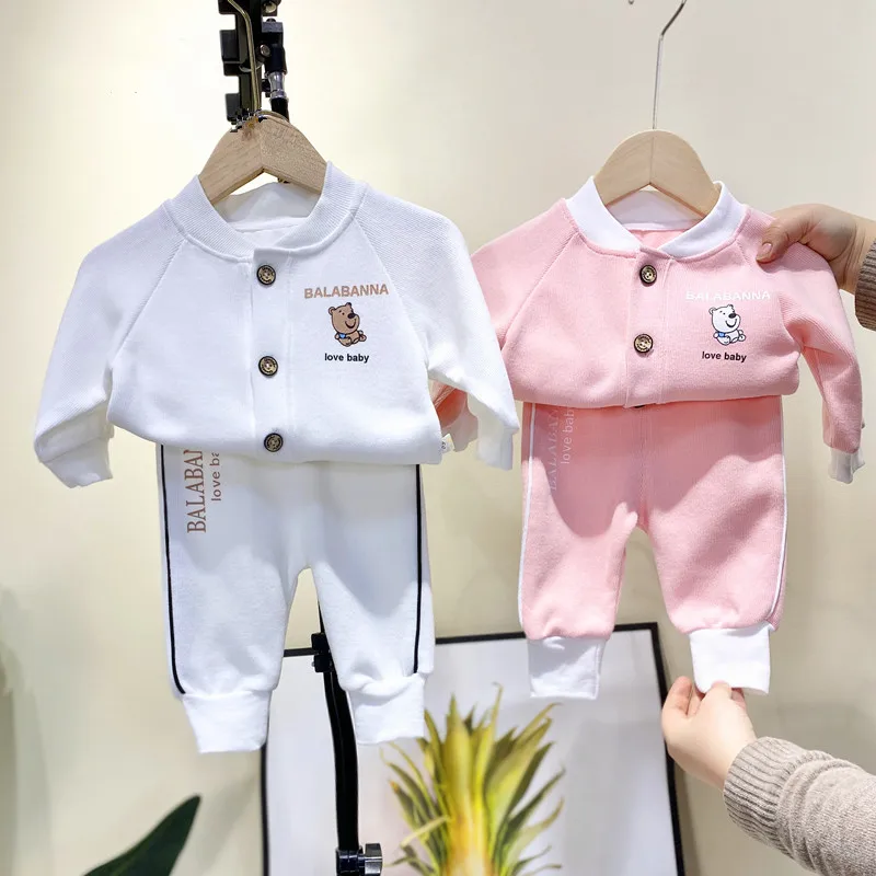 

Spring cotton leisure suit for infants