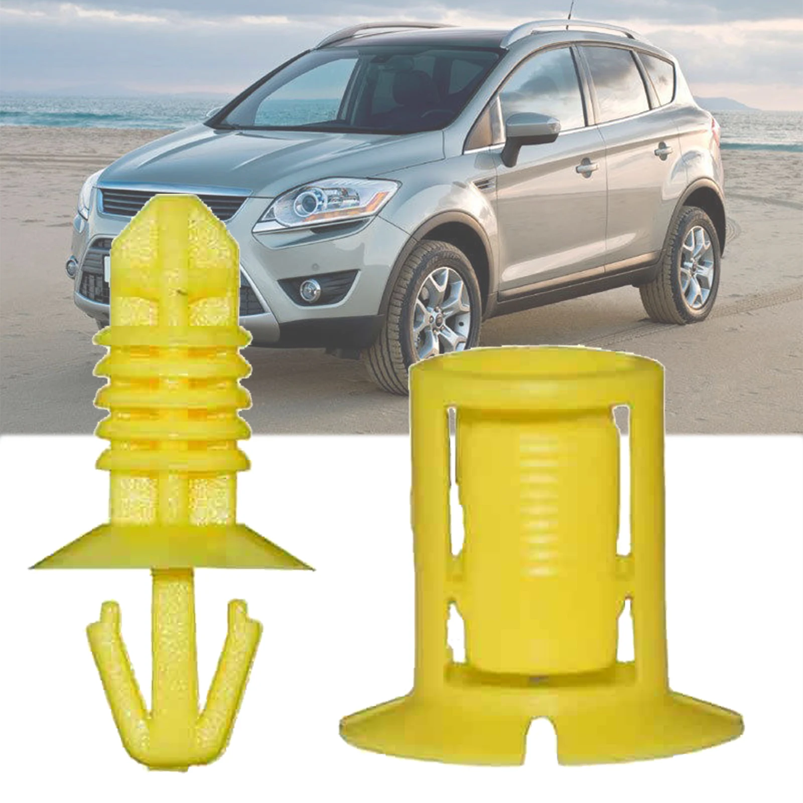 

1Set Clips For Ford Kuga Front Dash Insulator Fastener Copilot Fuse Box Cover Plate Pin Car Accessories 2008 2009 2010 2011 2012