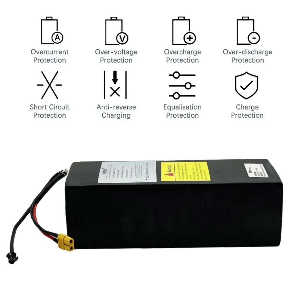 Литий-ионный аккумулятор 48 В 10500 мАч/504 Втч для велосипедной батареи Kugoo V1 13S3P
