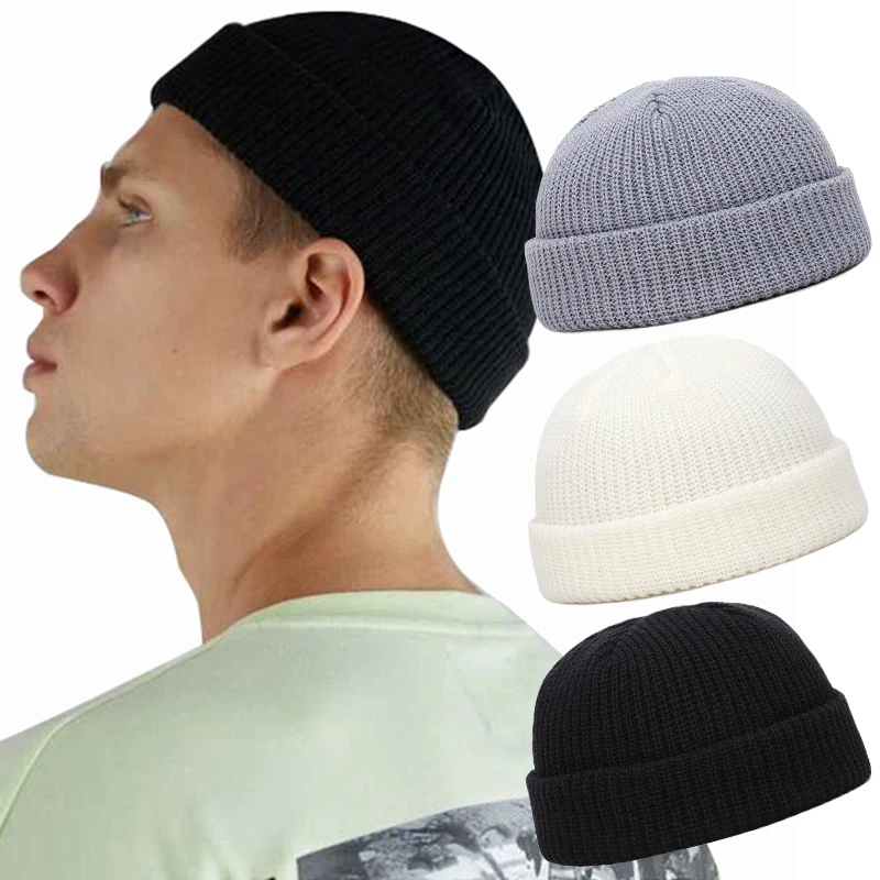 

Winter Knitted Warm Elastic Beanies for Women Men Fashion Unisex Casual Short Thread Hip Hop Hat Wool Skull Caps Bonnets 3 Color