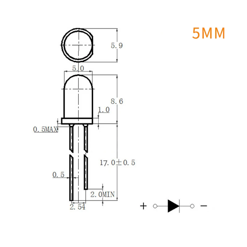 300PCS/Box 3mm 5mm LED Diode Assorted Kit White Green Red Blue Yellow F3 F5 Leds Light Emitting Diodes Electronic Kit