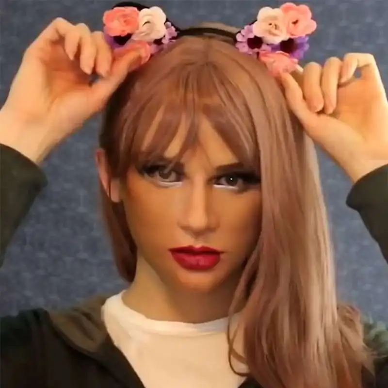 Латексные маски на Хэллоуин красивые парни женщины молодые мужчины пожилые люди