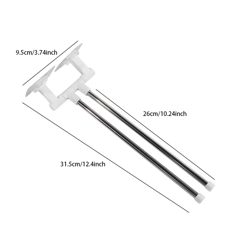 Вращающийся Держатель Для Полотенец Настенный Алюминиевый Органайзер Ванной И