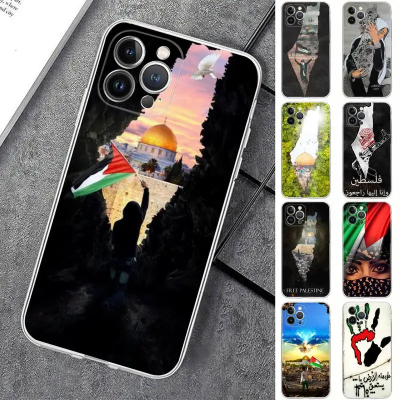 

Palestine Flag Phone Case For iPhone 14 11 12 13 Mini Pro XS Max Cover 6 7 8 Plus X XR SE 2020 Funda Shell