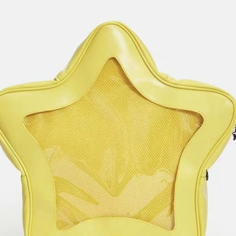 Прозрачный рюкзак в форме звезды модная сумка через плечо просторная для