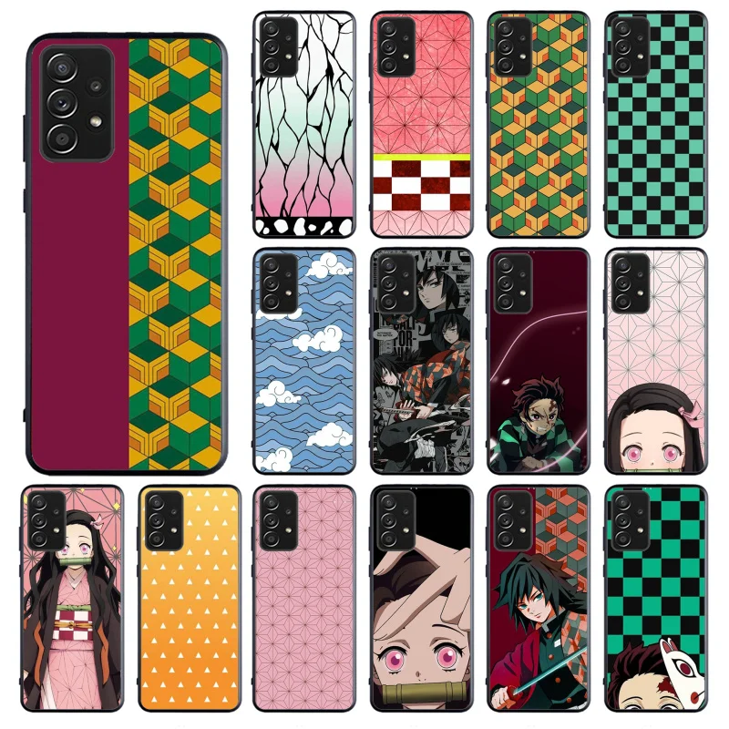 

Demon Slayer Kimetsu no Yaiba Phone Case for Samsung Galaxy A13 A22 A32 A71 A33 A52 A53 A72 A73 A51 A31 A23 A34 A54 A52 A53S