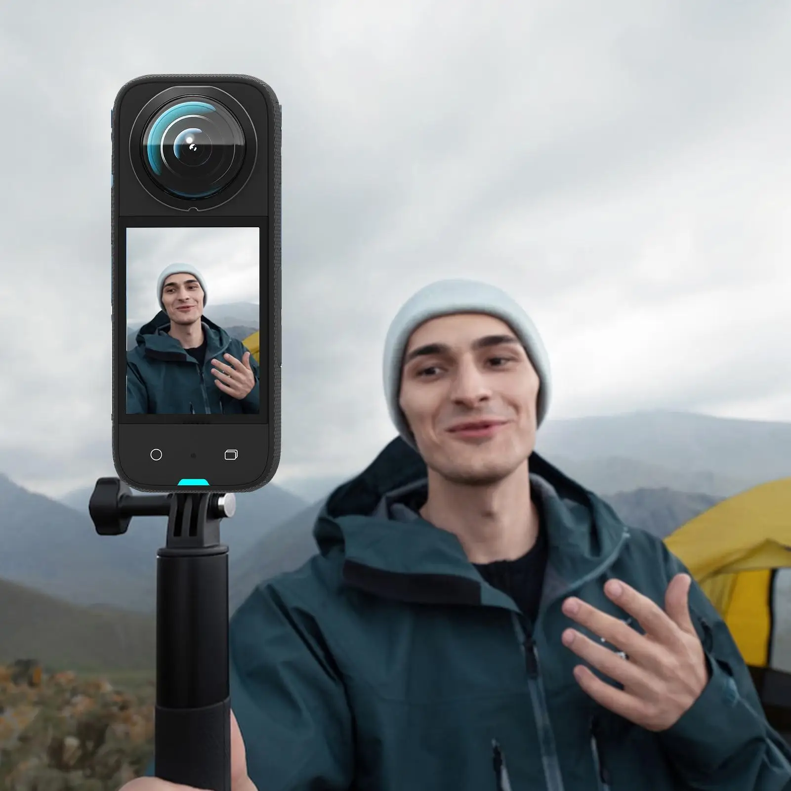

Для Insta 360 X3 клейкая защита объектива Водонепроницаемая зеркальная Защита объектива для 360x 3 камеры Pro