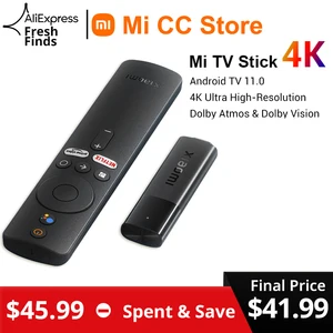 ТВ-флешка Xiaomi Mi TV Stick 4K на базе Android 11, 2 + 8 Гб