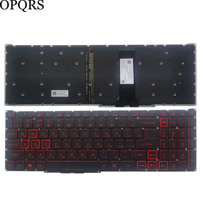 

For ACER Nitro 5 AN515-54 AN515-55 AN515-43 Nitro 7 AN715 51 AN715-51 LG5P LG5P_N90BRL Russian/RU laptop keyboard Red backlit