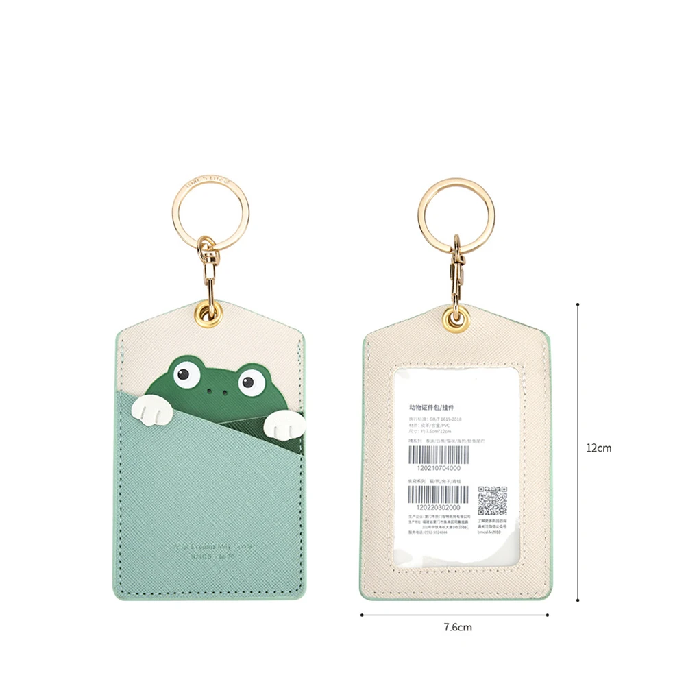 Photo Holder Bank Card Cover Card Protective Sleeve Double Detent Card Storage Pendant Card Holder Cartoon Rabbit Card Holder