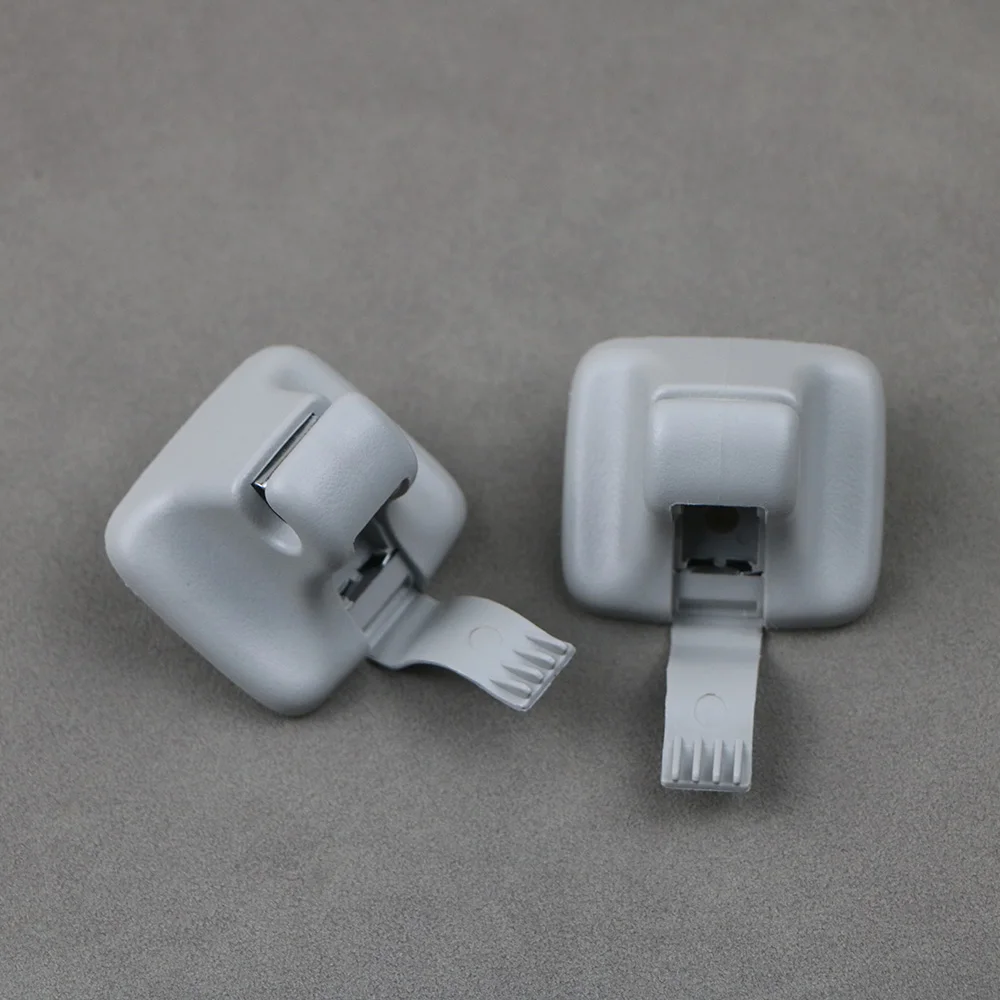 

1K0857561B 2x Grey Sun Visor Clip Hook Holder For VW Golf 6 Jetta 5 6 Passat B7 Tiguan Golf plus 1K0 857 561B