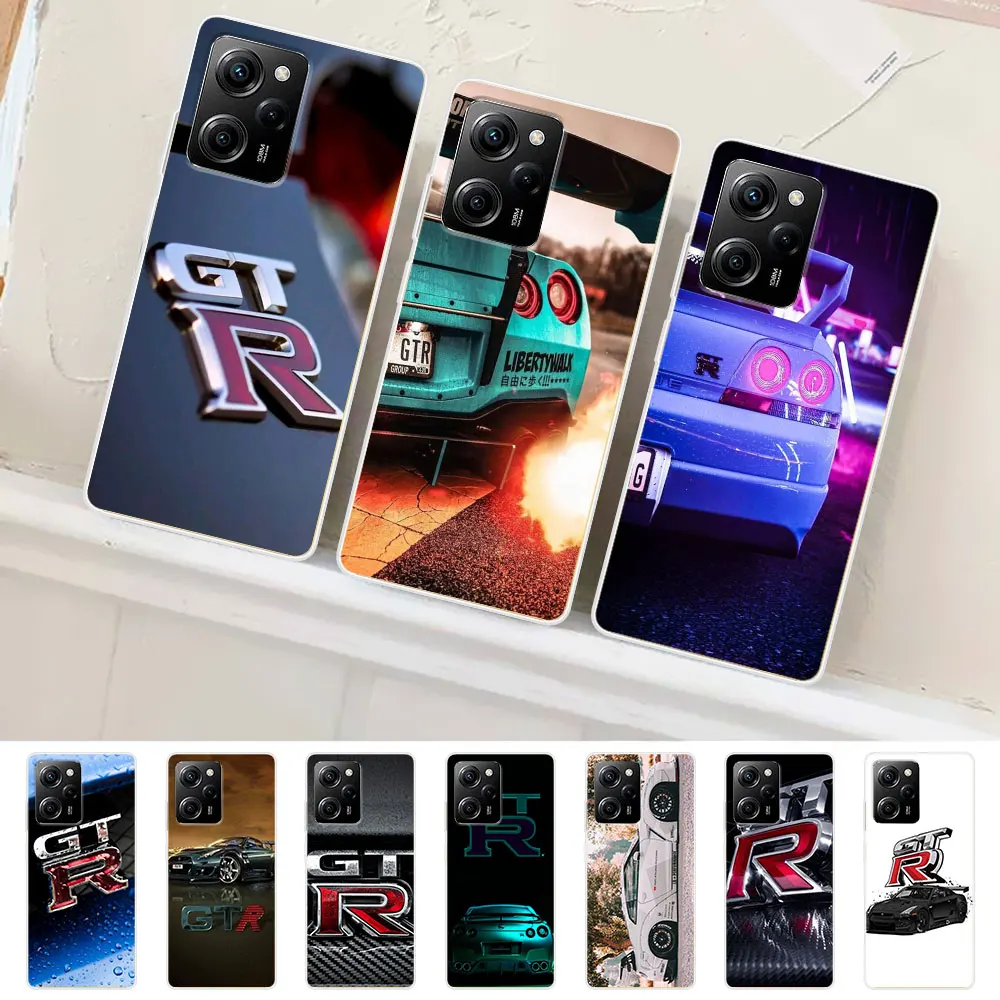 

Автомобильный крутой чехол Gtr для Xiaomi Poco X5 X3 NFC M4 X4 Pro 5G M3 F3 F2 M2 Pocophone F1, прозрачный чехол для телефона из ТПУ Mi 12T Pro