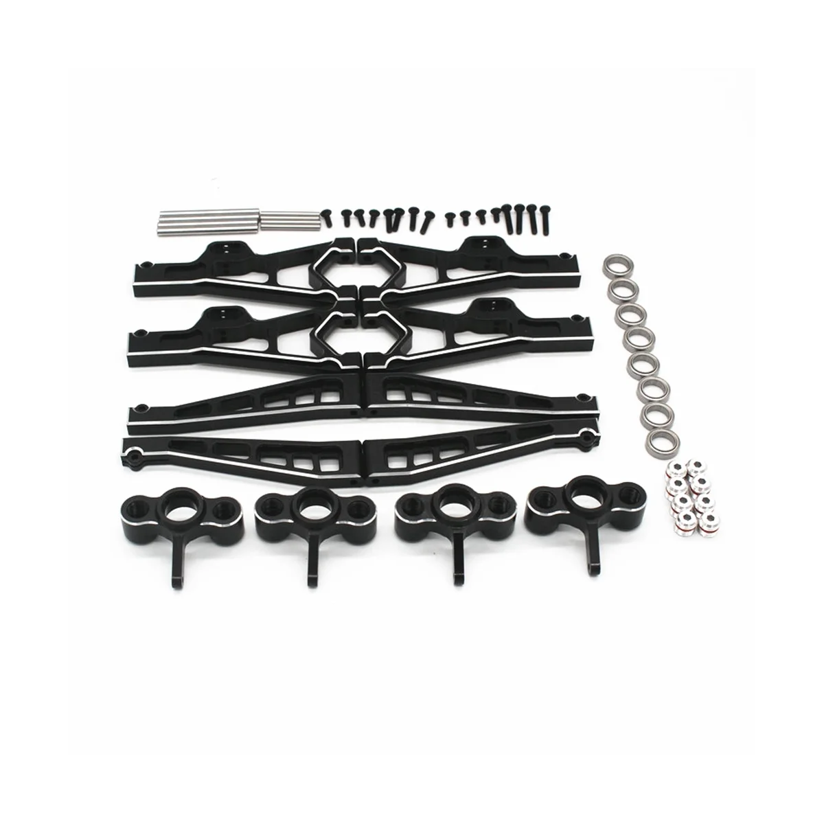 

Metal Suspension Arm Steering Block Set for JLB Racing CHEETAH 11101 21101 J3 Speed 1/10 RC Car Upgrade Parts, 2
