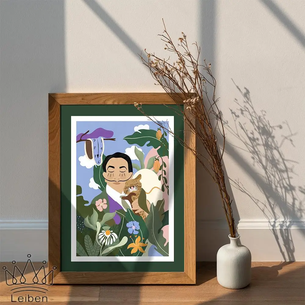 Картина с изображением картины Ван Гога искусство абстрактные растения