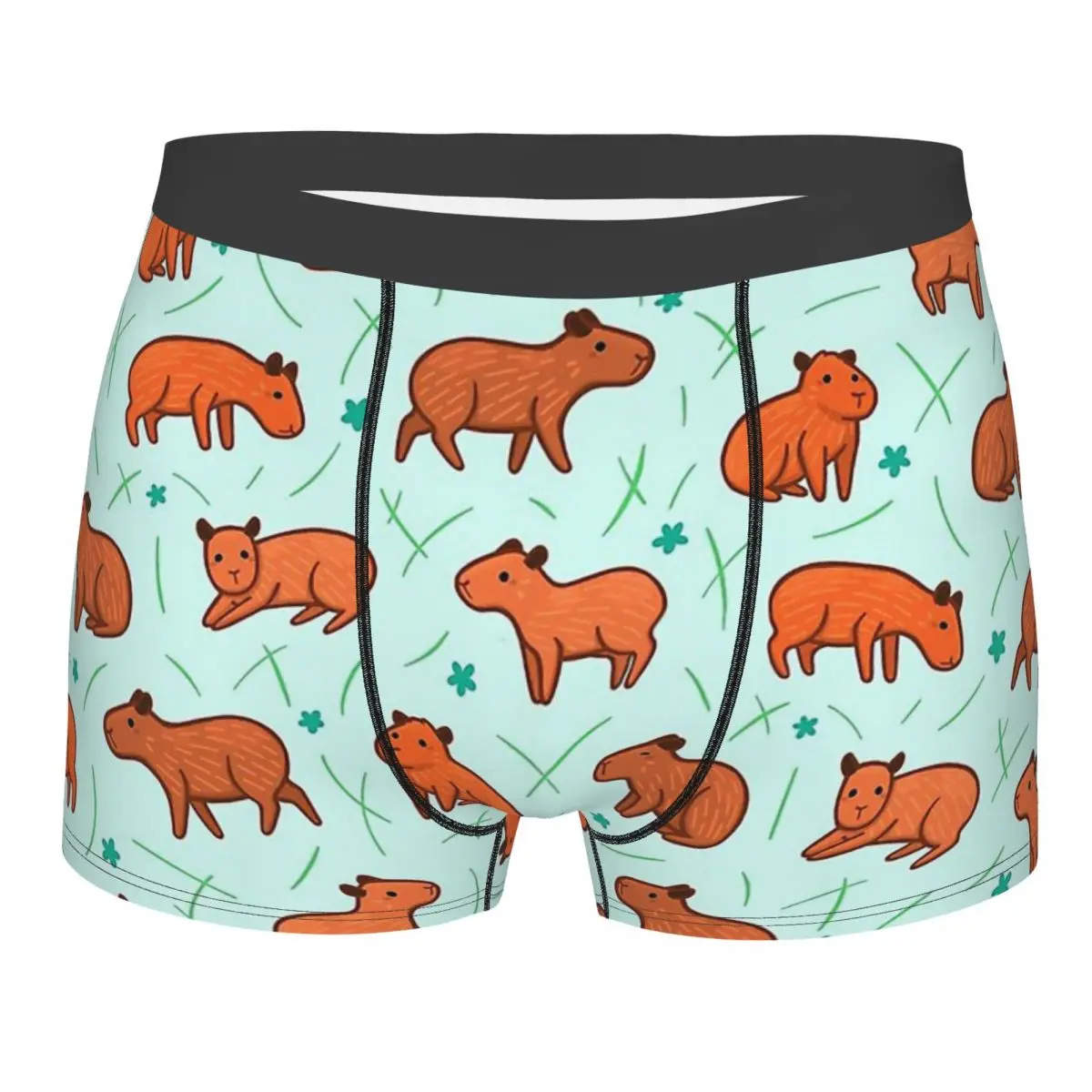 

Cute Pattern Capybara Hydrochoerus Hydrochaeris Animal Underpants Cotton Panties Male Underwear Print Shorts Boxer Briefs