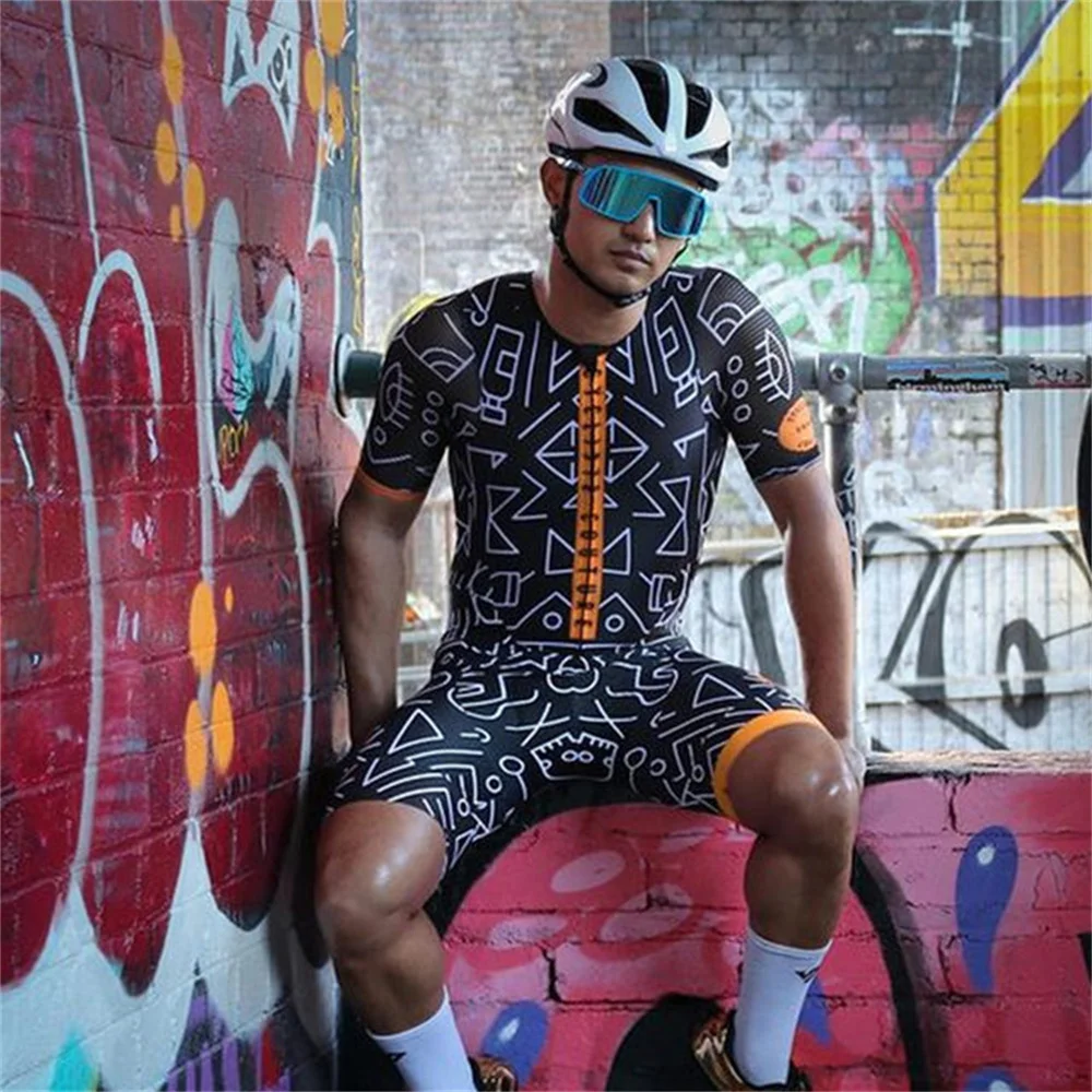 

Chaise Cycliste Couture Men skinsuit sports clothing Triathlon suit Cycle bicycle jumpsuit mtb team kit ropa ciclismo hombre