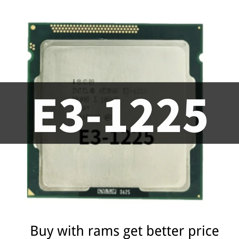 

Процессор Xeon E3-1225 E3 1225, 3,1 ГГц, 6 Мб, 4 ядра, 4 потока, LGA1155