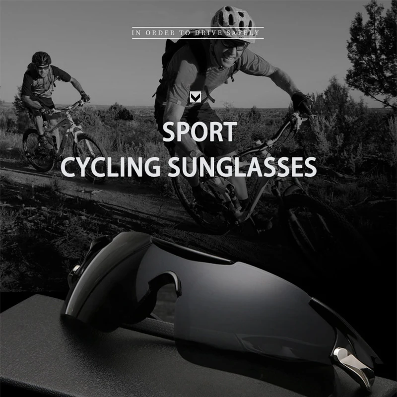 

Men's Sports Cycling Sunglasses Bicycle Riding Running Climbing Mountain Eyewear Male Exercise Sand Wind Proof UV400 Sun Glasses