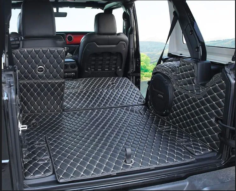 Лучшее качество! Специальные коврики для багажника автомобиля Jeep Wrangler JL 4 door 2022-2018