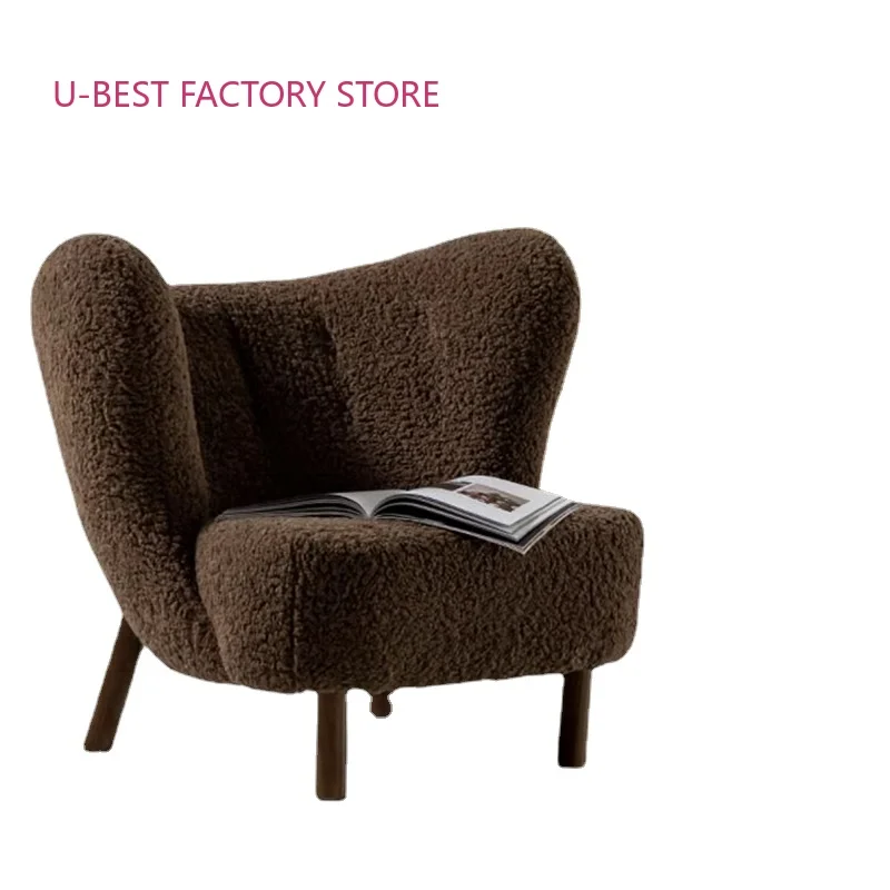 

U-BEST Danish Designer Scandinavian modern Teddy Little Petra VB1 Sheepskin Lounge Chair chaise nordique