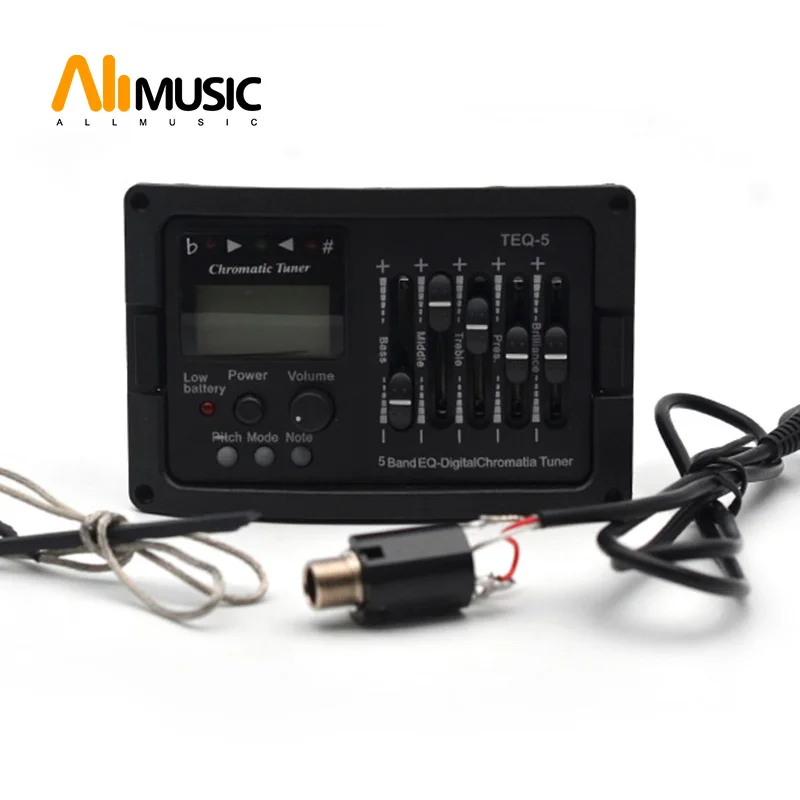 Предусилитель для акустической гитары 5 полос эквалайзер усилитель классической