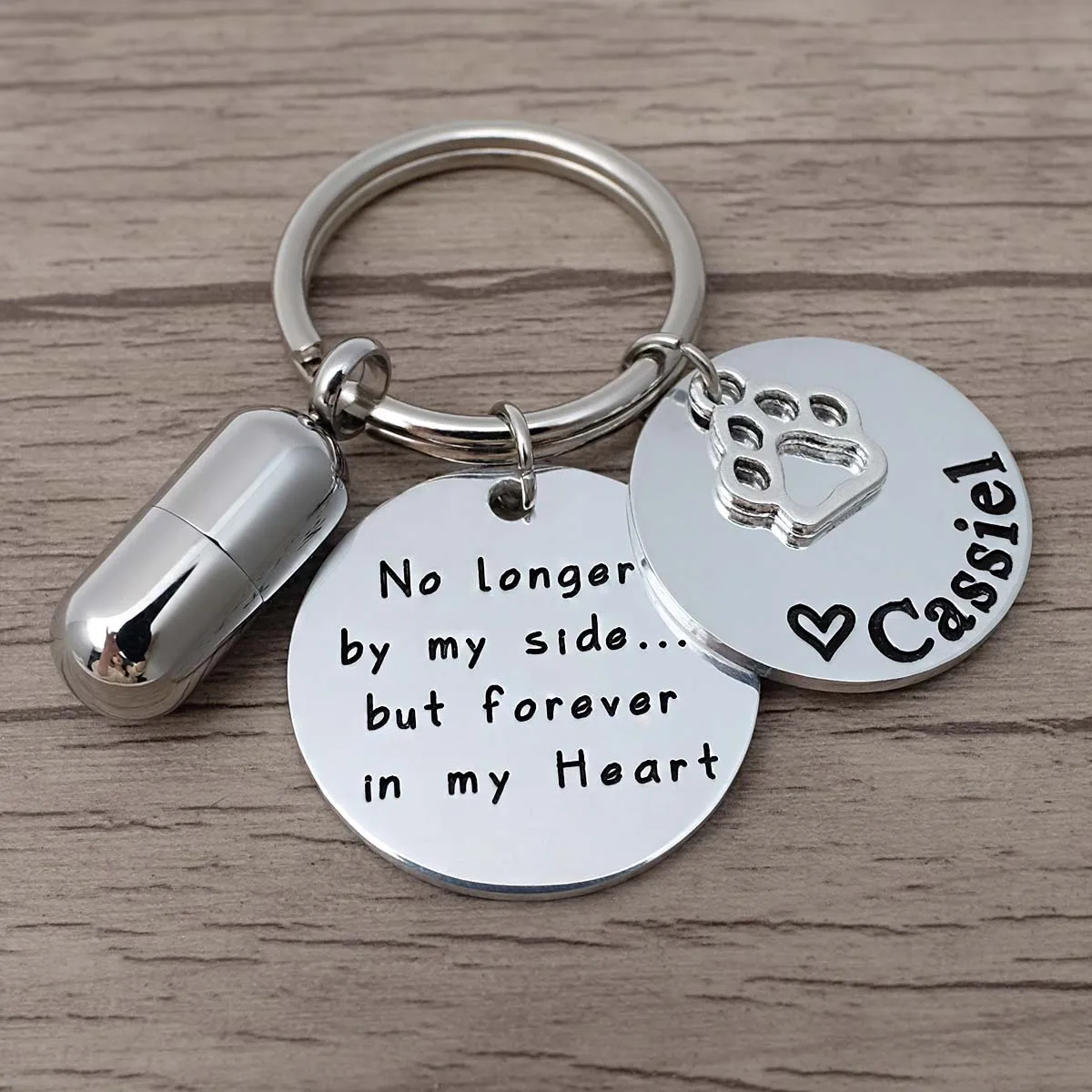 

Customized Urn Keychain Dog Cat Cylinder Cremation Urn Keyring Engraved Key Chain Keepsake Ashes Jewelry Pet Owner Memorial Gift