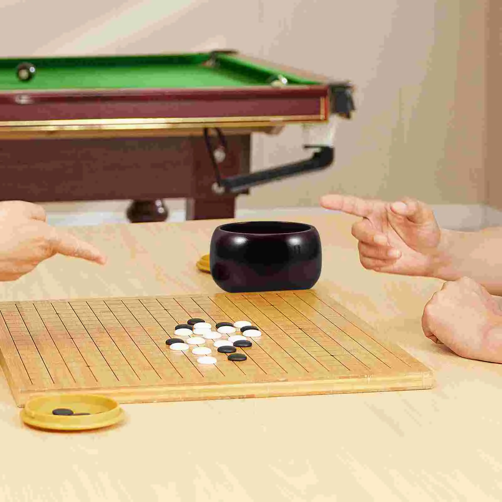 Go Jar Китайские шахматы Контейнер для хранения Большие игровые части Чаши досок