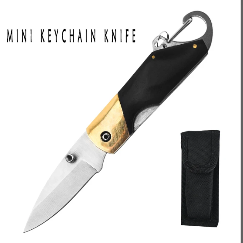 

Новейший Лидер продаж, складной многофункциональный мини-нож-брелок из нержавеющей стали, портативный Походный нож