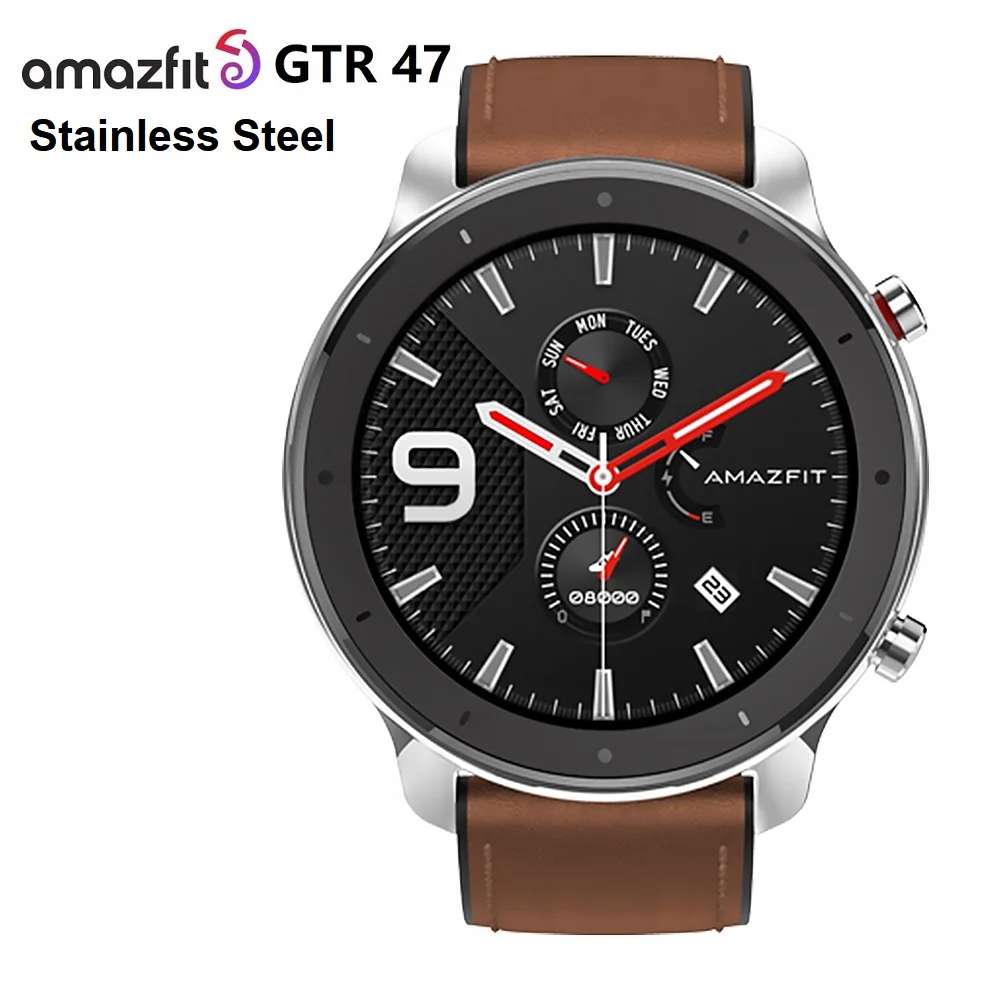 Смарт-часы Amazfit GTR 47 мм 5 АТМ 24 дня без подзарядки смарт часы мужские - купить по