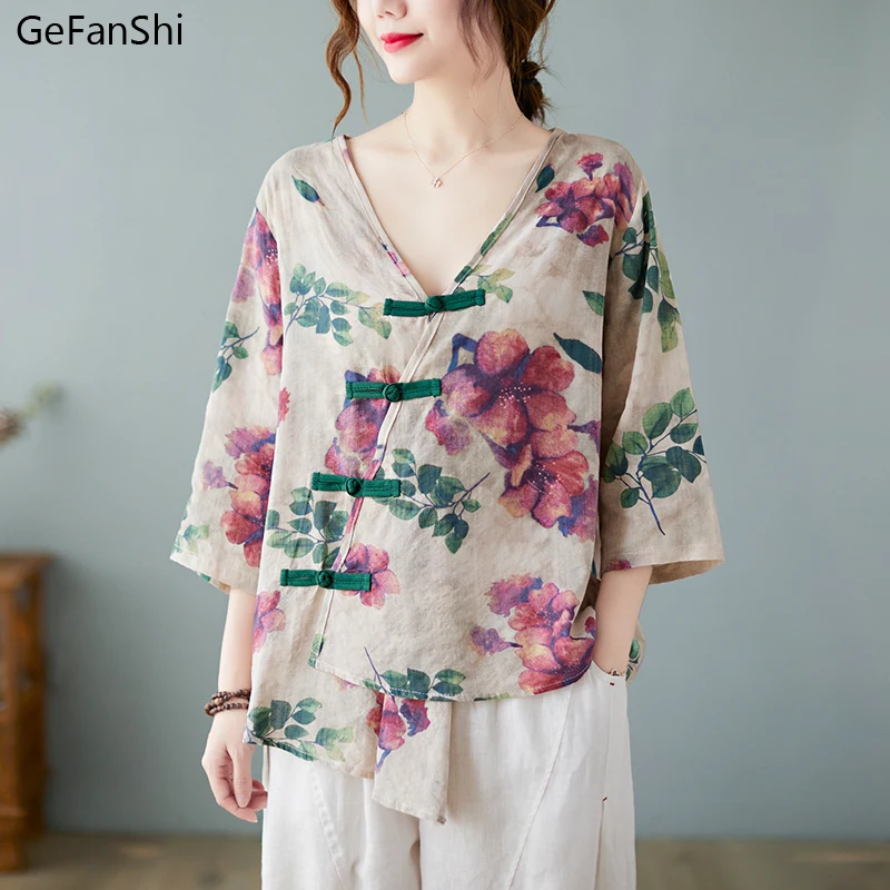 

Женская хлопковая футболка с коротким рукавом, с V-образным вырезом