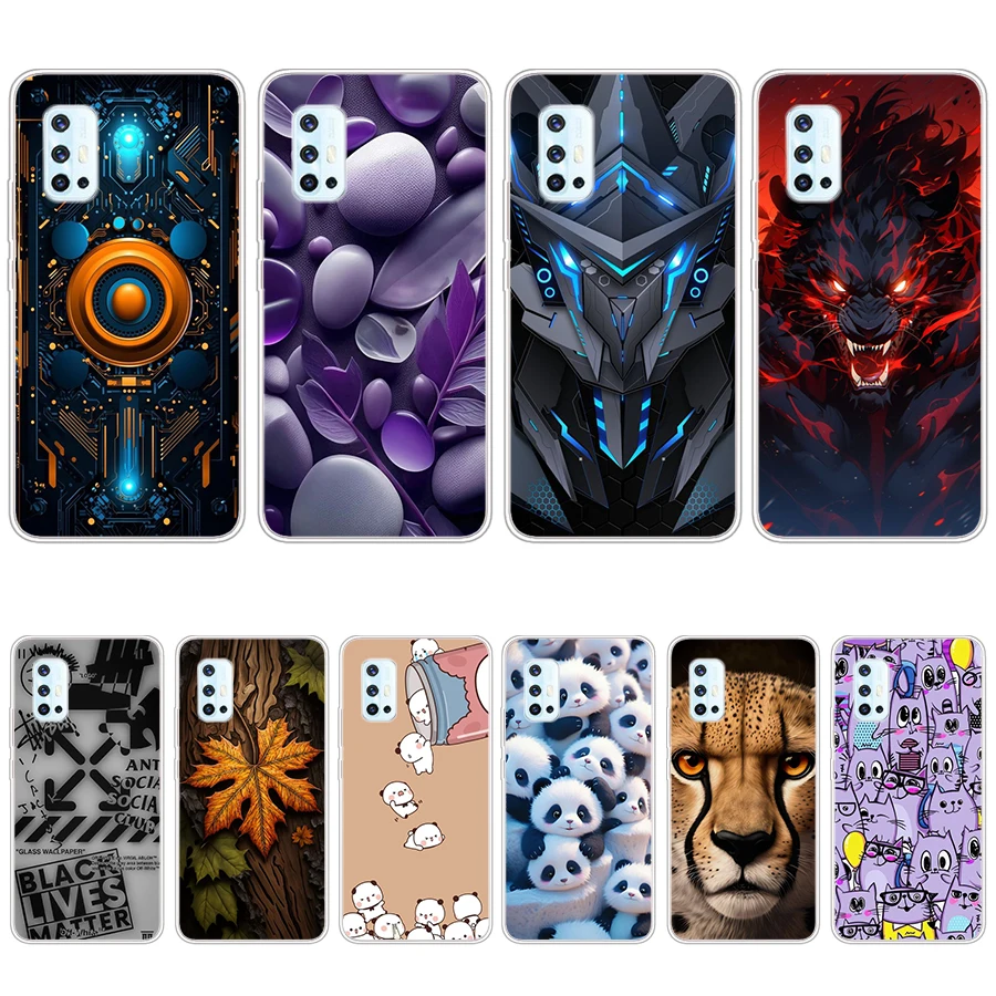 S4 цветной Мягкий силиконовый чехол из ТПУ для Vivo v17/v19 neo/v21e