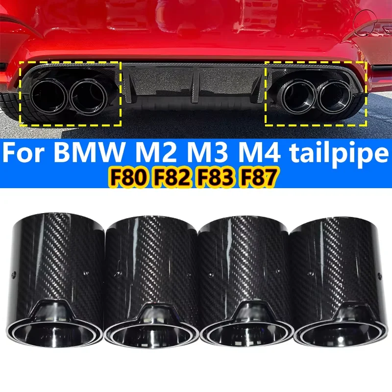 Выхлопные трубы SYPES из карбона для BMW M2 M3 M4 M5 F80 F83 F87 G80 G82 G83 G87, двойные насадки на глушитель, автомобильные аксессуары (art.: 3920d89f436f7) - 3920d89f436f7