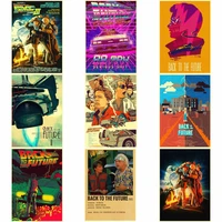 classic movie vintage metal posters back to the future retro wall sticker room bar cafe decor gift print art tin paintings
