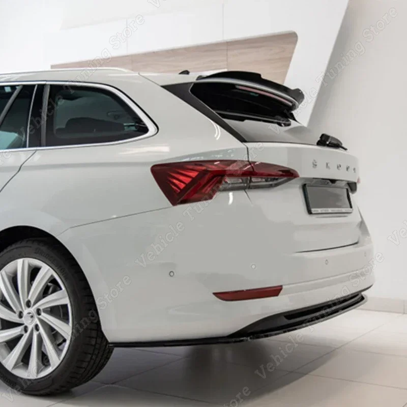 Для Skoda Octavia MK4 Estate Standard / RS Combi 2019 2020 2021 2022 2023 глянцевый черный ABS Автомобильный