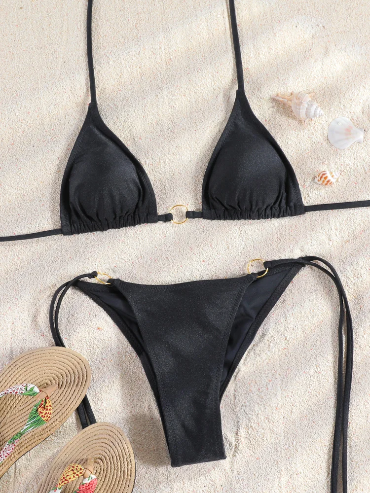 Miyouj бикини с эффектом пуш-ап и принтом женский сексуальный купальник бандажный