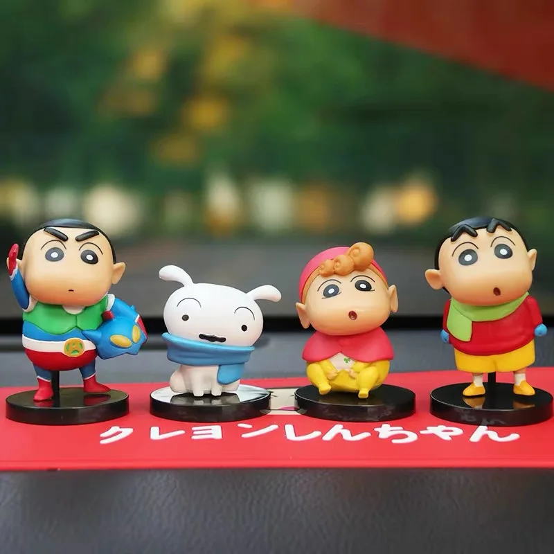 

Аниме Crayon Shin-chan аниме фигурки Kawaii игрушки экшн-фигурки модель мультфильм орнамент игрушки для детей украшение автомобиля подарки