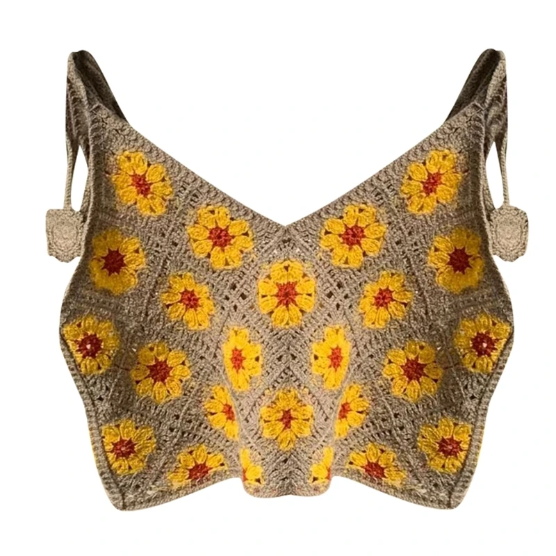 Женский трикотажный укороченный топ без рукавов на тонких бретельках