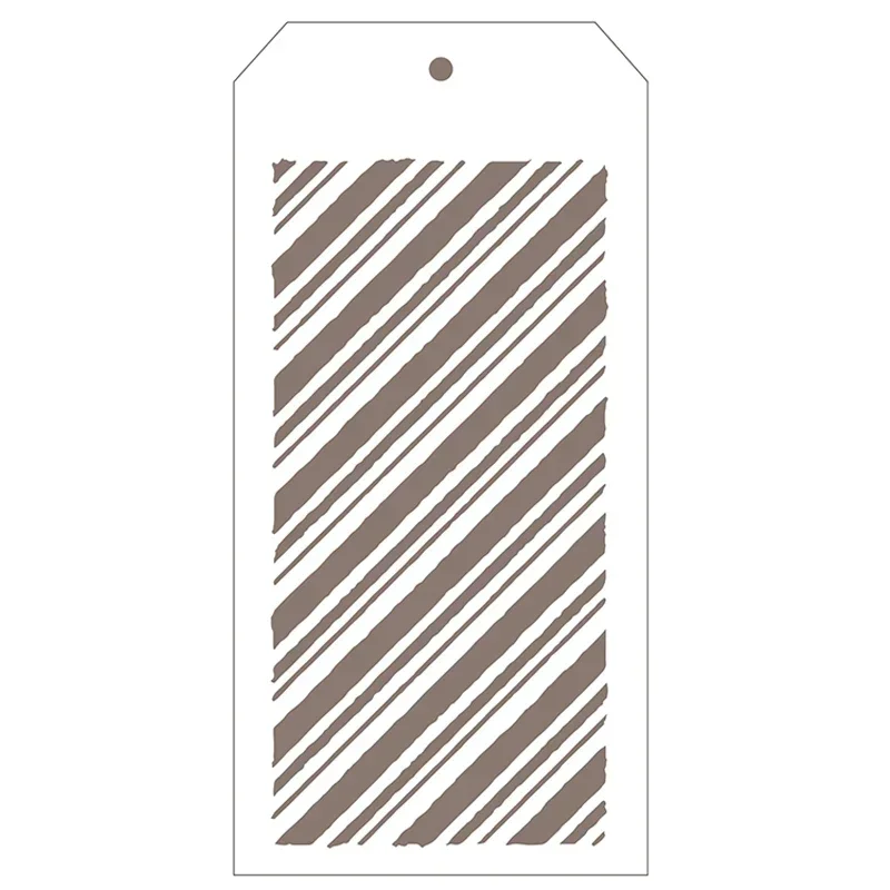 Новая этикетка в диагональную полоску пластиковый трафарет для изготовления